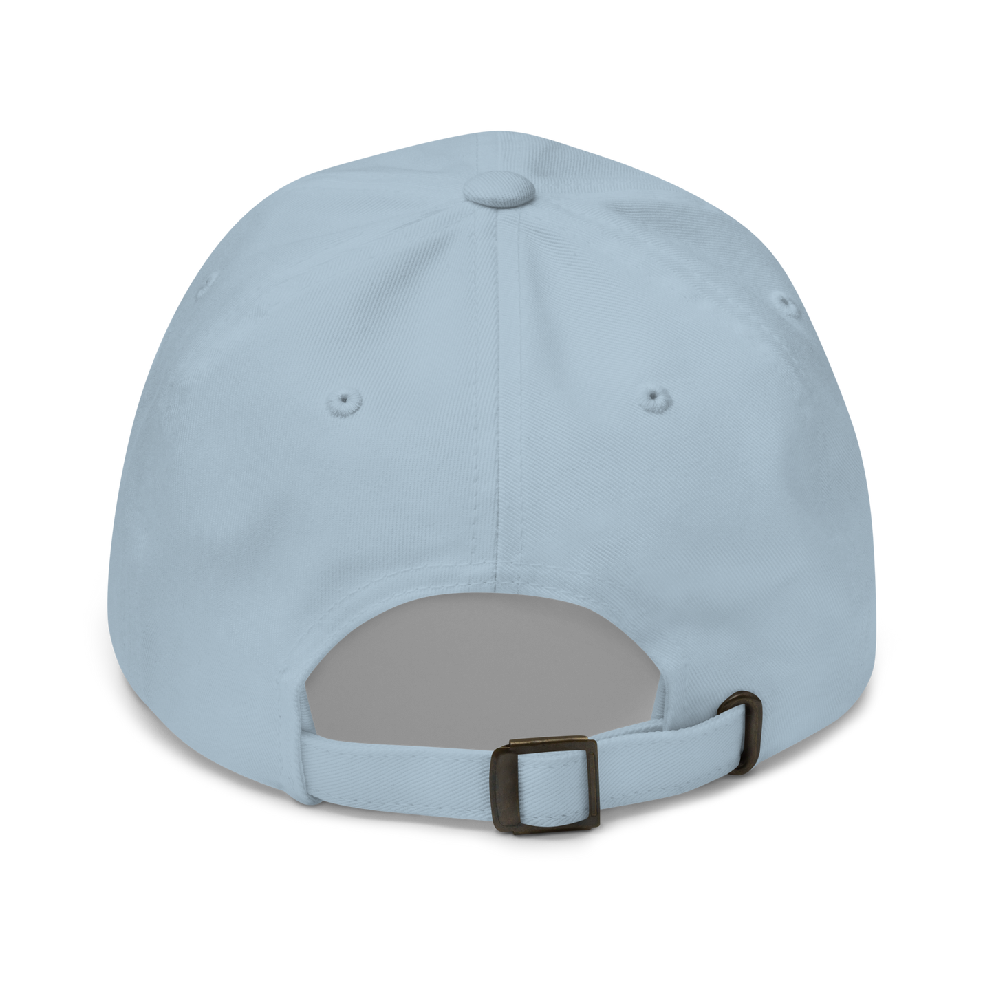Kevyt ja hengittävä sininen dad cap kaarevalla lipalla